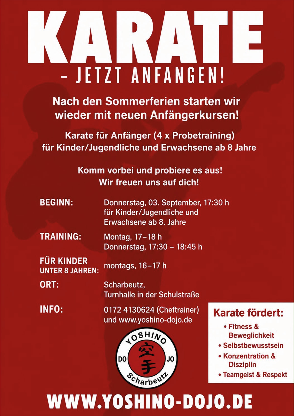 Karate jetzt anfangen! - Yoshino Karate Scharbeutz