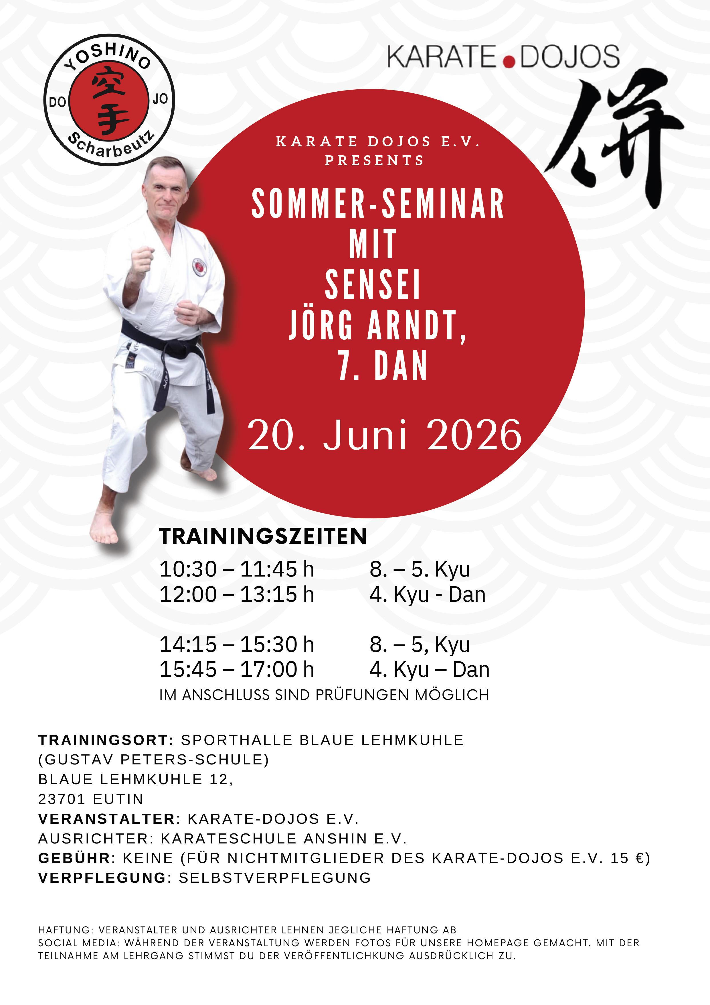 25.04.2026 - KARATE-LEHRGANG SENSEI SILVIO CAMPARI, 7.DAN - Yoshino Karate