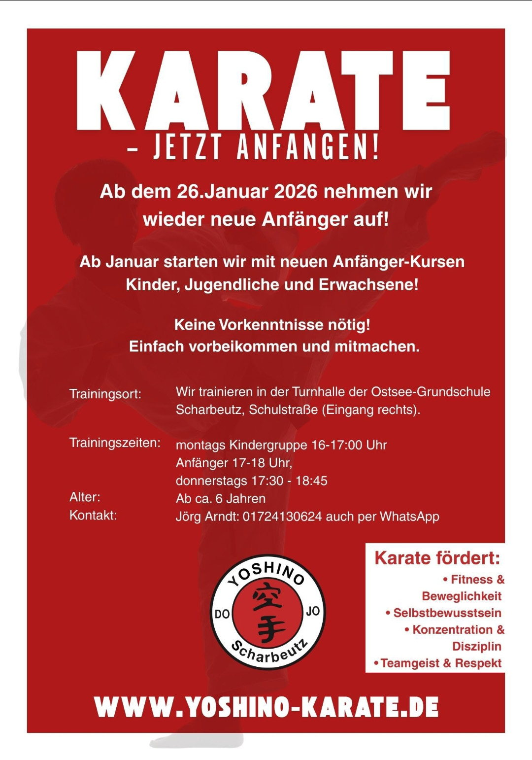 Karate - Jetzt anfangen - Yoshino Karate Scharbeutz